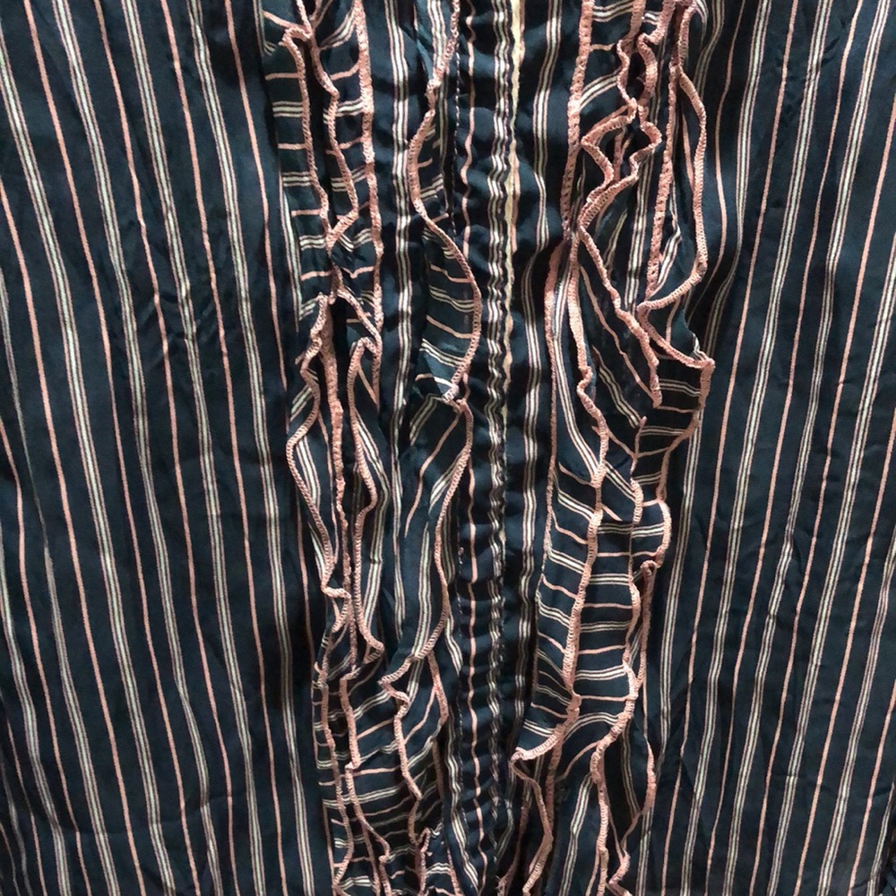 Ruffle Button Down Blouse - image 3